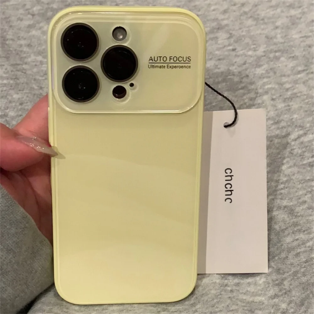 kf-S1732237f172748d6a489366290af0b2bA Luxury Makaron Full Camera Protection Phone Case for iPhone 16 15 14 13 Pro Max Plus Pure Hard Acrylic Candy Glossy Armor Cover - Image 4